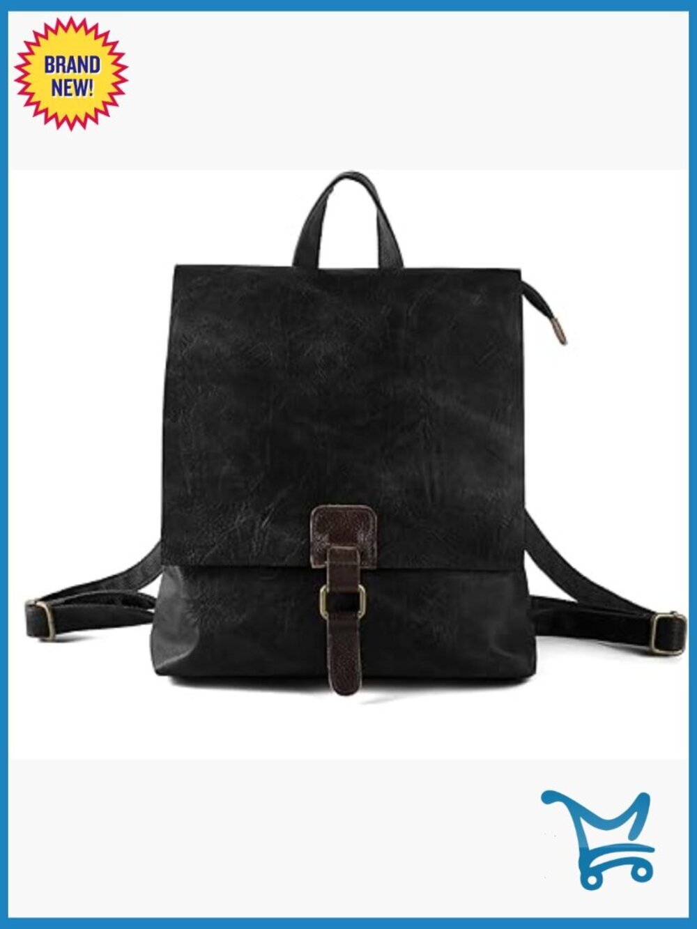 Large Convertible Leather Backpack Satchel Shoulder Bag Multipurpose Travel